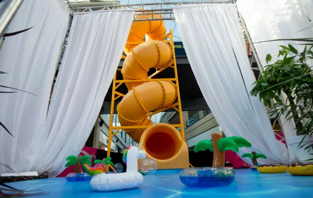 Helter skelter at Trinity Leeds