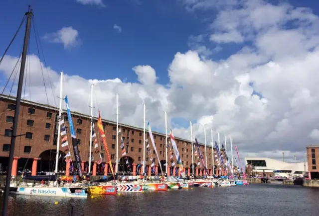 clipper boats lined up