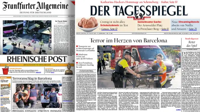 Germany's front pages this morning