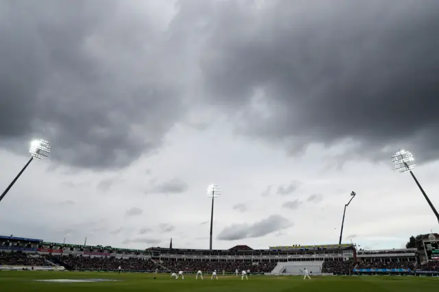 Rain stops play at Edgbaston