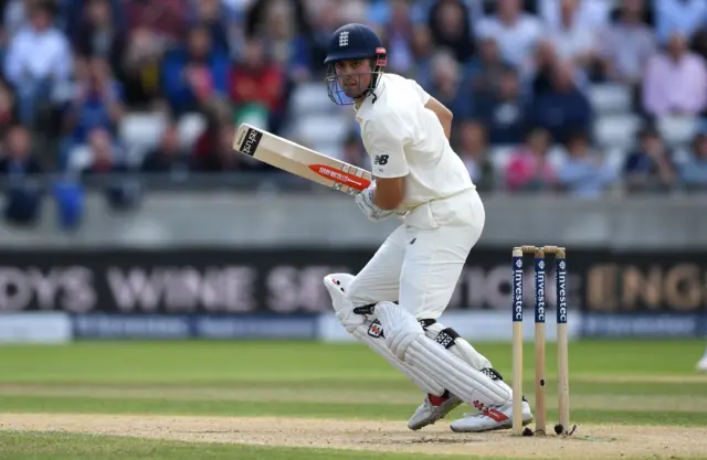 Alastair Cook bats