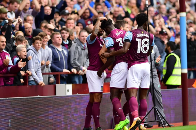 Aston Villa celebrate