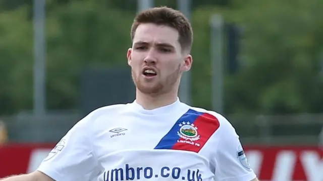 Linfield forward Paul Smyth