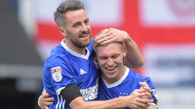 Cole Skuke (left) and Martyn Waghorn