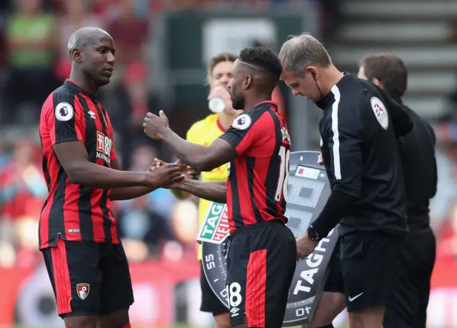 Benik Afobe and Jermaine Defoe