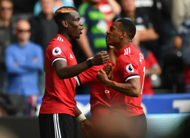 Paul Pogba and Anthony Martial