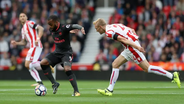 Alexandre Lacazette of Arsenal