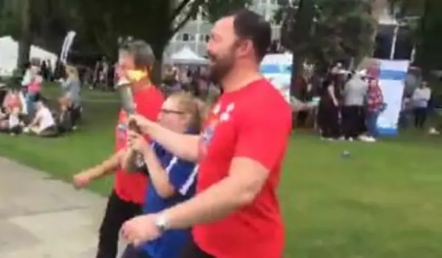 Torch of Hope being carried through Hull