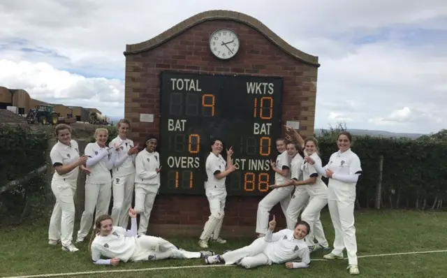 Young cricketers