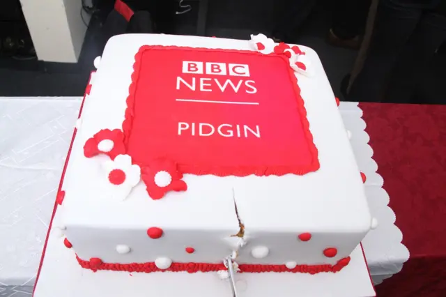 BBC Pidgin cake