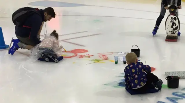 Children painting