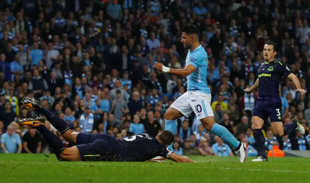 Manchester City's Sergio Aguero