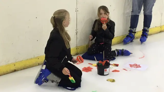 Children painting