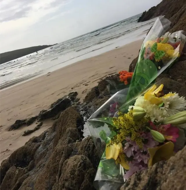 Flowers at Crantock beach