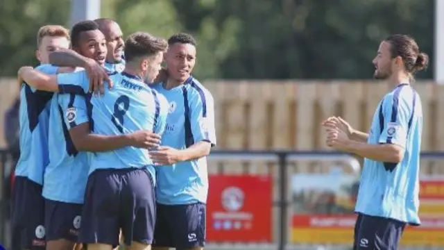 Telford players celebrate win