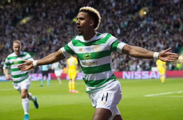 Scott Sinclair scored twice at Celtic Park