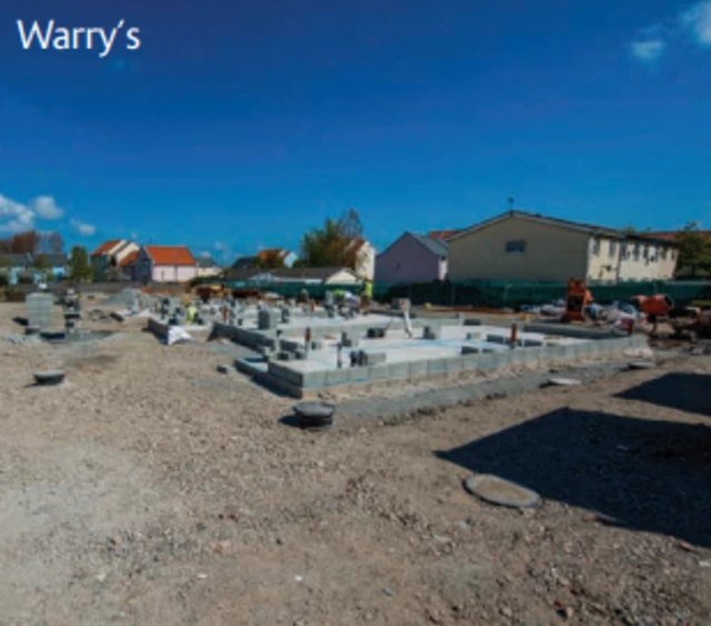 Building work at the GHA former Warry's bakery site