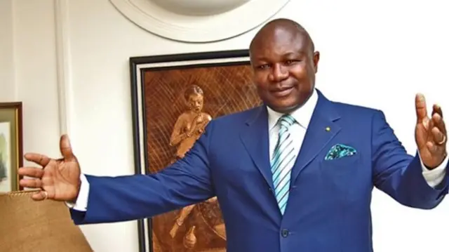 Mr Maganga Moussavou is Gabon's new vice-president