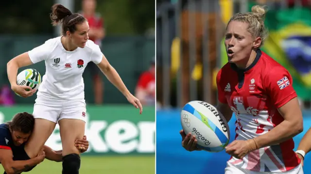 Emily Scarratt, Natasha Hunt