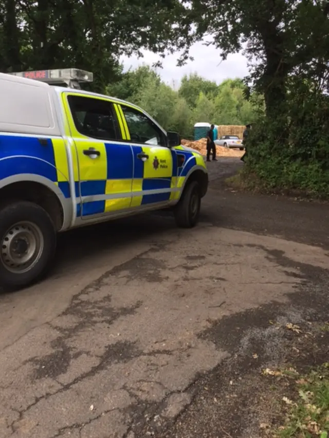 Police at crime scene in Tunbridge Wells