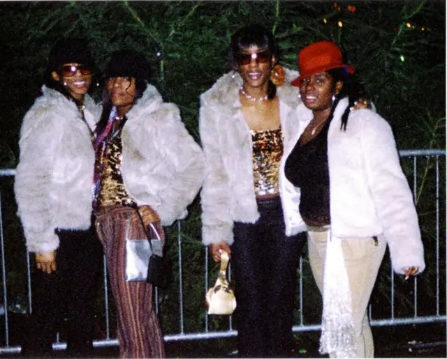 Picture from New Year's Eve 2002 of (from left), Cheryl Shaw, 17, twins Charlene Ellis and Sophie Ellis, 18, and Letisha Shakespeare