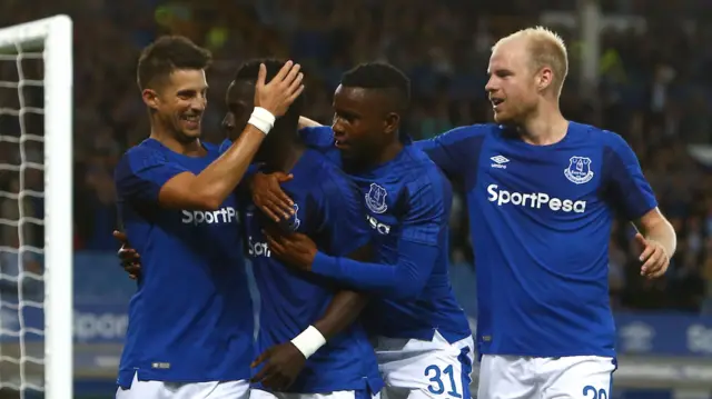 Everton celebrate