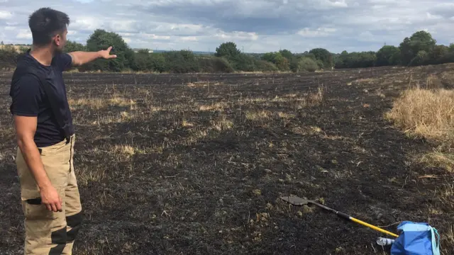 Burnt field