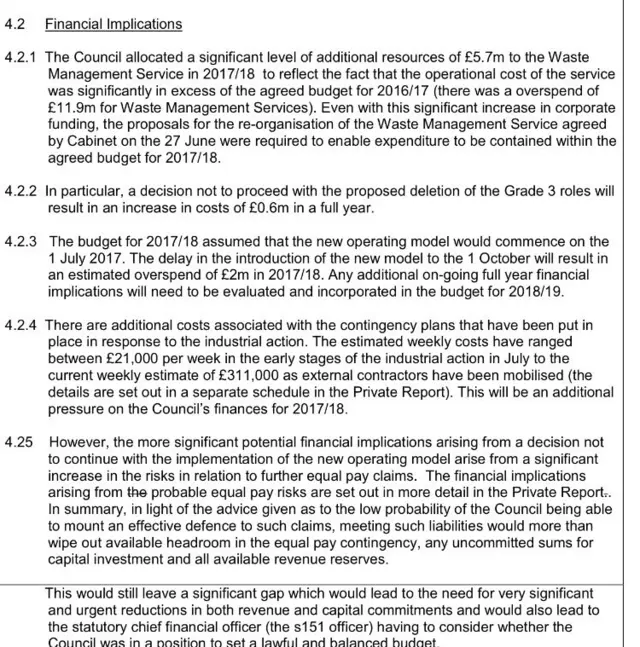 Cabinet report, Birmingham City Council