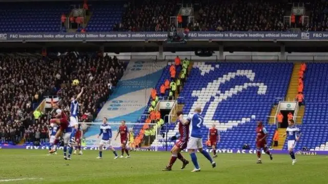 Birmingham City and Aston Villa fixture in 2016