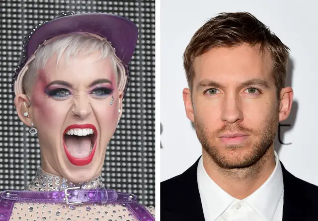 Katy Perry and Calvin Harris