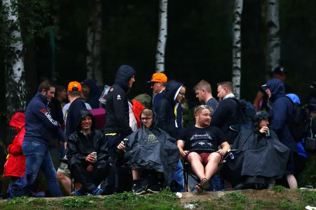 Fans at the Belgian Grand Prix