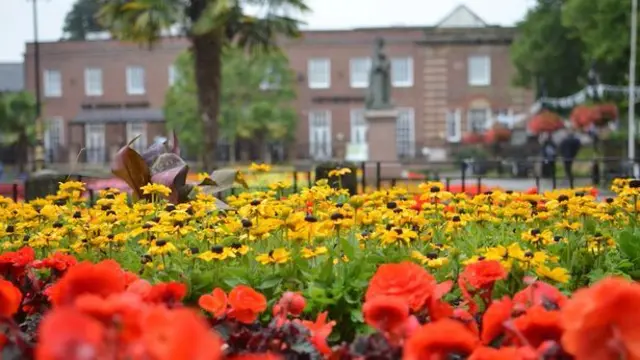 Queens Gardens in Newcastle-under-Lyme