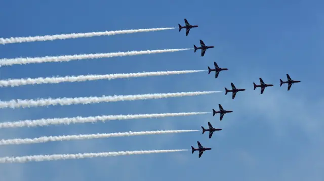 The Red Arrows at an event