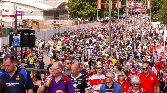 Wembley Way crowd