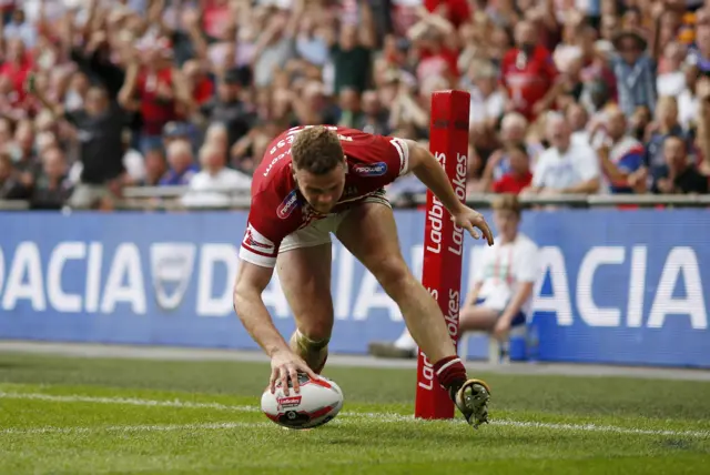 Joe Burgess scores