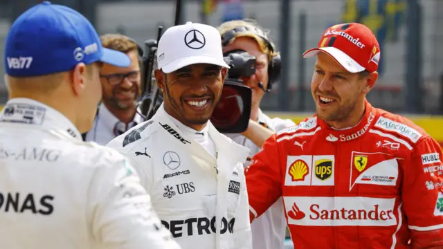 Lewis Hamilton and Sebastian Vettel