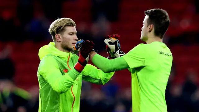 Simon Mignolet and Loris Karius