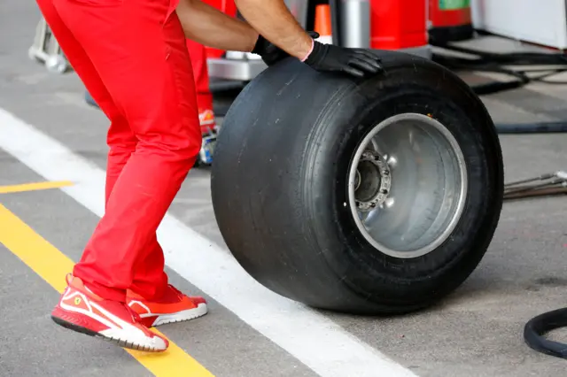 A tyre at Spa-Francorchamps