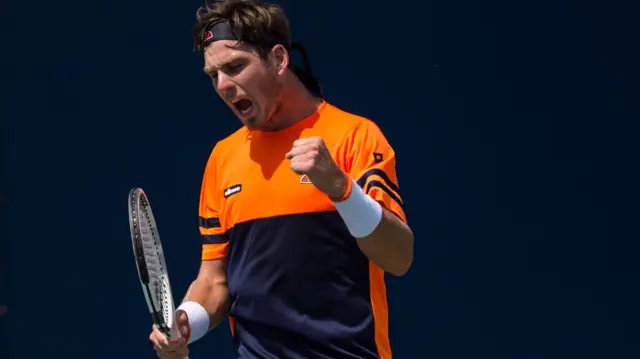 Cameron Norrie celebrates