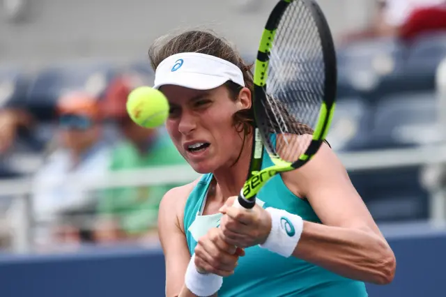 Johanna Konta returns