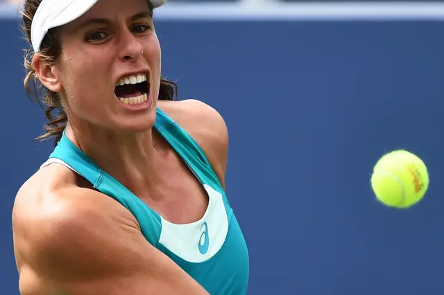 Johanna Konta returns