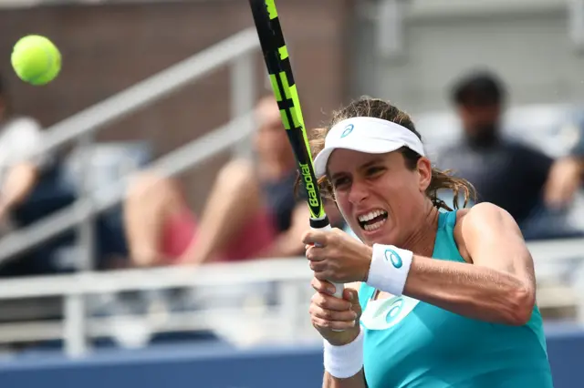 Johanna Konta returns