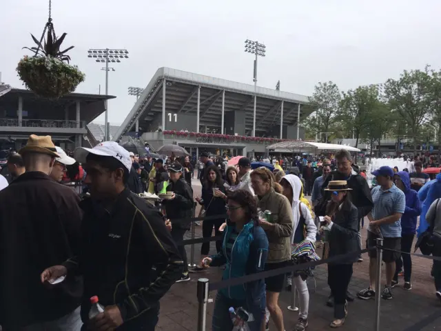 Rain at Flushing Meadows