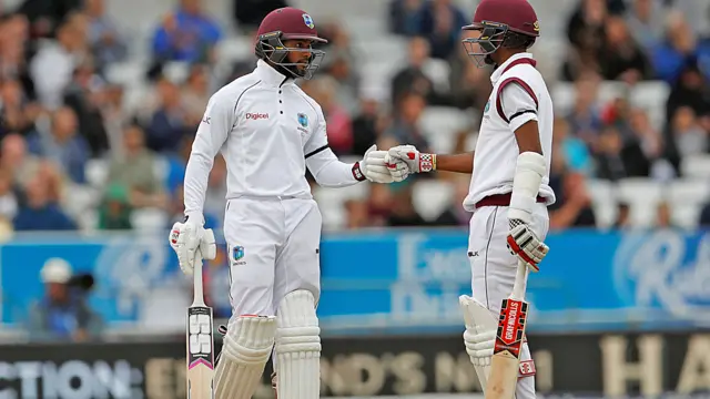 Shai Hope celebrates