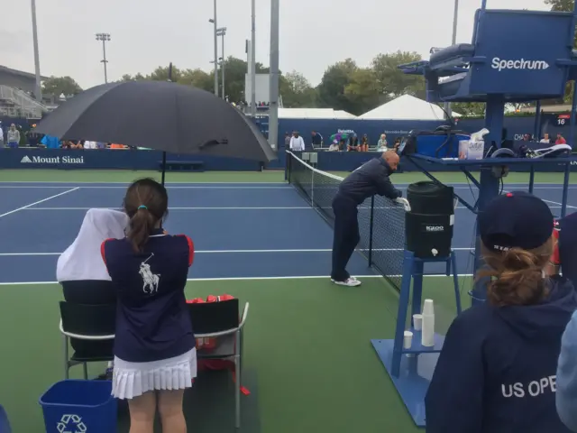 Rain at Flushing Meadows