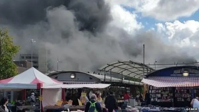 Birmingham Indoor Market fire in 2015