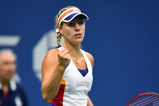 Angelique Kerber celebrates