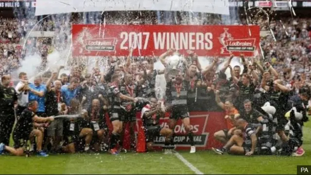 Hull FC celebrate Wembley win