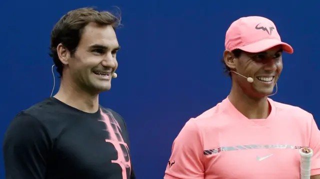 Roger Federer and Rafa Nadal