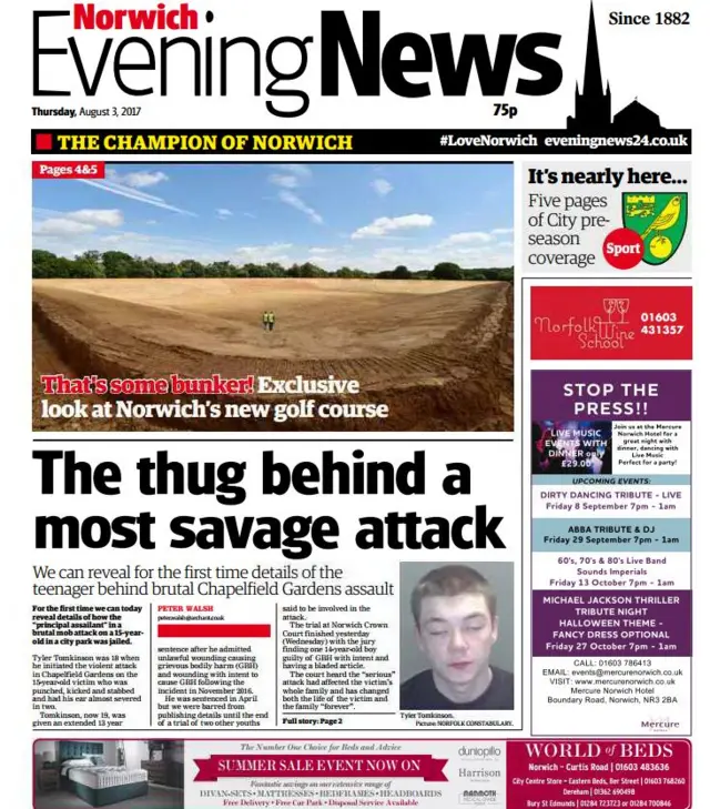 Evening News on 3 August 2017